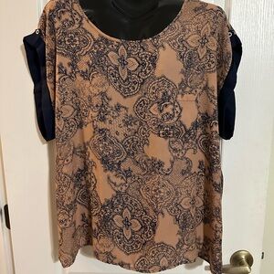 Elegant Paisley Print Women's Top